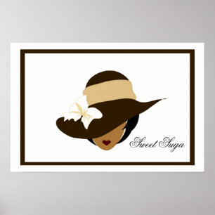 Poster de sucre chocolat Suga