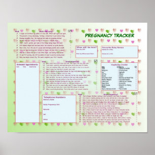 Poster de suivi de grossesse