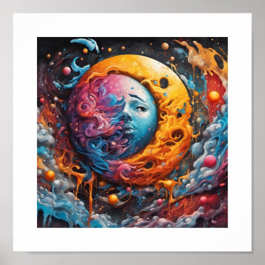 Poster de Sun et Moon entrelacé (Devant)