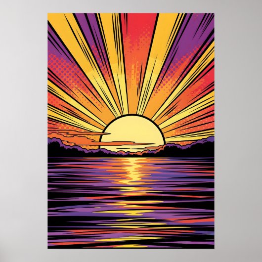 Poster de Sunset Pop-Art (Devant)