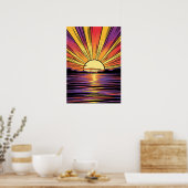 Poster de Sunset Pop-Art (Cuisine)