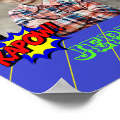 Poster de super-héros personnalisé pour petit garç (Coin)