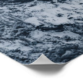 Poster De superbes montagnes enneigées couvertes de nuage (Coin)