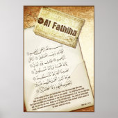 Poster de Surah Fathiha (Devant)