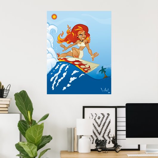 Poster de surf Pele (Bureau à domicile)