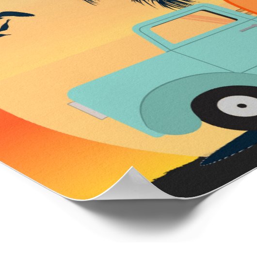 Poster de surf Retro (Coin)