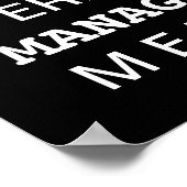 Poster de surnoms de patron drôle | Boss Joke Sign (Coin)