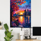 Poster de Sydney Skyline - L'art mural australien (Bureau à domicile)