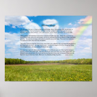 Poster de Sympathie pour chien mâle Rainbow Bridge