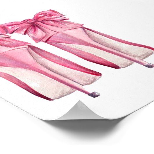 Poster de talons hauts rose (Coin)