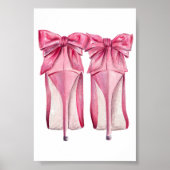 Poster de talons hauts rose (Devant)