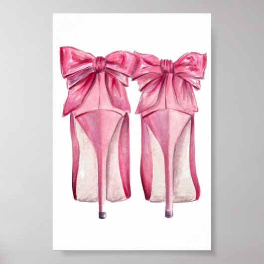Poster de talons hauts rose (Devant)
