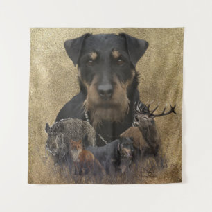 Poster de tapisserie Jagdterrier allemand imprimé