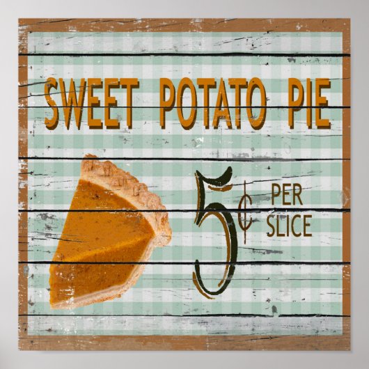Poster de tarte à la pomme de terre (Devant)