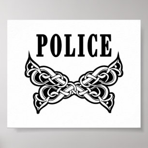 Poster de tatouage de la police