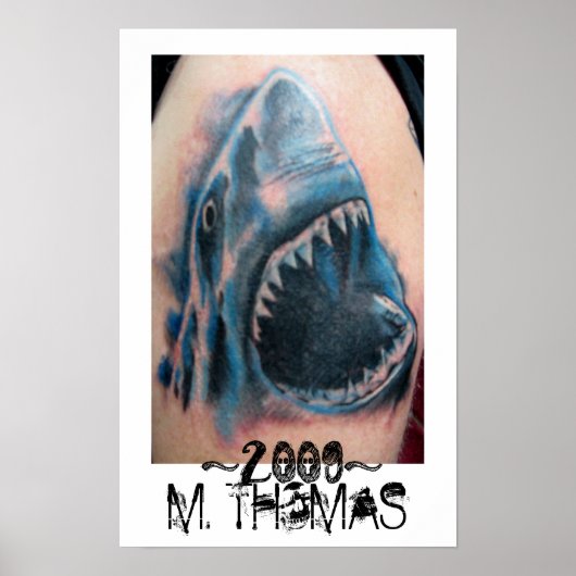 Poster de tatouage de requin (Devant)