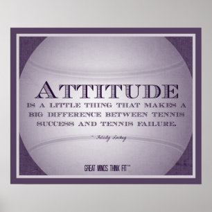 Poster de tennis avec citation 010