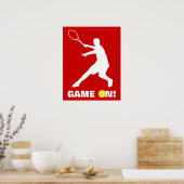 Poster de tennis avec devis personnalisé | Jeu sur (Cuisine)