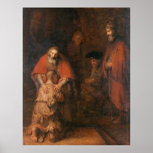 Poster De terugkeer van de prodigal Son Rembrandt (Voorkant)