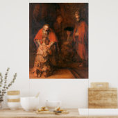 Poster De terugkeer van de prodigal Son Rembrandt (Keuken)