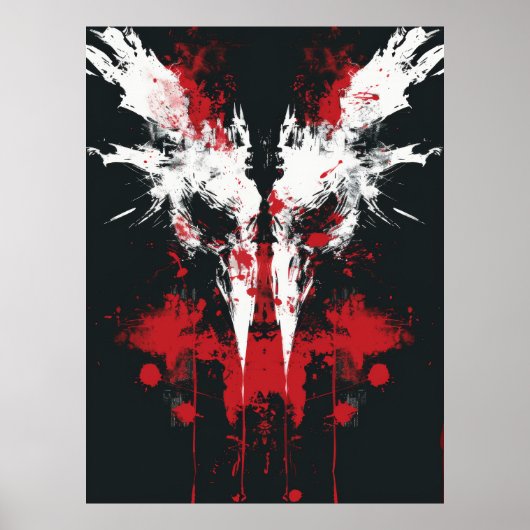 Poster de test Rorschach Inkblot (Devant)