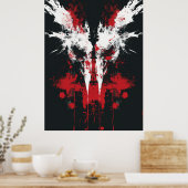 Poster de test Rorschach Inkblot (Cuisine)