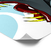 Poster de tête de démon à cornes (Coin)