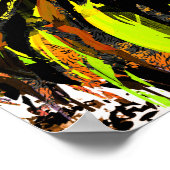 Poster de tête de lion jaune Imprimer - Poster de  (Coin)