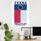 Poster de Texas Annular Eclipse (Bureau à domicile)