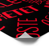 Poster de texte d'amour Word multilingue - Vos cou (Coin)