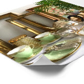 Poster de thé de l'après-midi de style vintage (Coin)