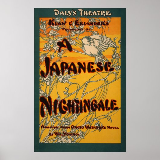 Poster de théâtre japonais Nightingale (Devant)