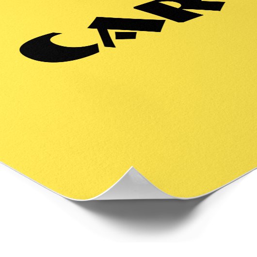 Poster de Think Car Funky A3 (Coin)