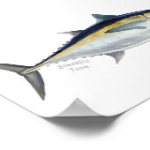 Poster de thon noir. (Coin)