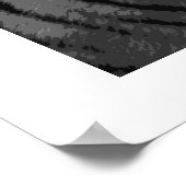 Poster de tigre avec bordure blanche (Coin)