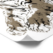 Poster de tigre relaxant (Coin)