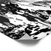 Poster de tigres | Tiger | Noir et blanc (Coin)
