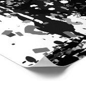 Poster de tigres | Tiger | Noir et blanc (Coin)