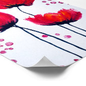 Poster de toile Poppy Love (5x7) (Coin)