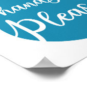 Poster de toilette mains (Coin)