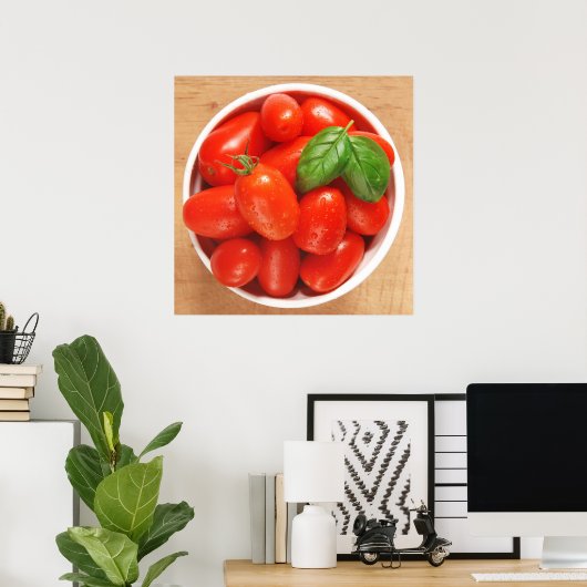 Poster de tomates rouges mûres (Bureau à domicile)