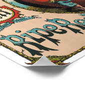 Poster de tomates rouges mûres vintages (Coin)