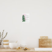 Poster de tombola rose hiver (Cuisine)