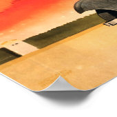 Poster de tourisme Art Déco vintage Allemagne (Coin)