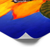 Poster de tournesol et de papillon (Coin)