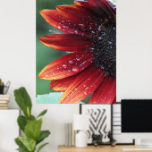 Poster de tournesol rouge (Bureau à domicile)
