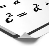 Poster de Trigonométrie : Droit des Cosines (Coin)