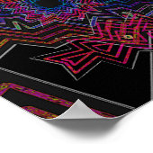 Poster de Trippy : Abstraite oeuvre radiale (Coin)