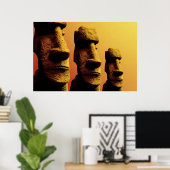 Poster de Trois Moai (Bureau à domicile)