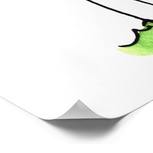 Poster de trois oiseaux d'aquarelle (Coin)